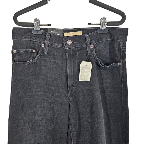 Levi's Black Distressed Baggy Dad Jeans NWT - Picture 6 of 12